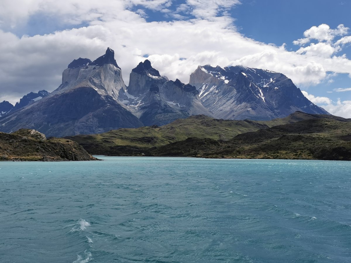 Paine-Massiv vom Lago Pehoé aus