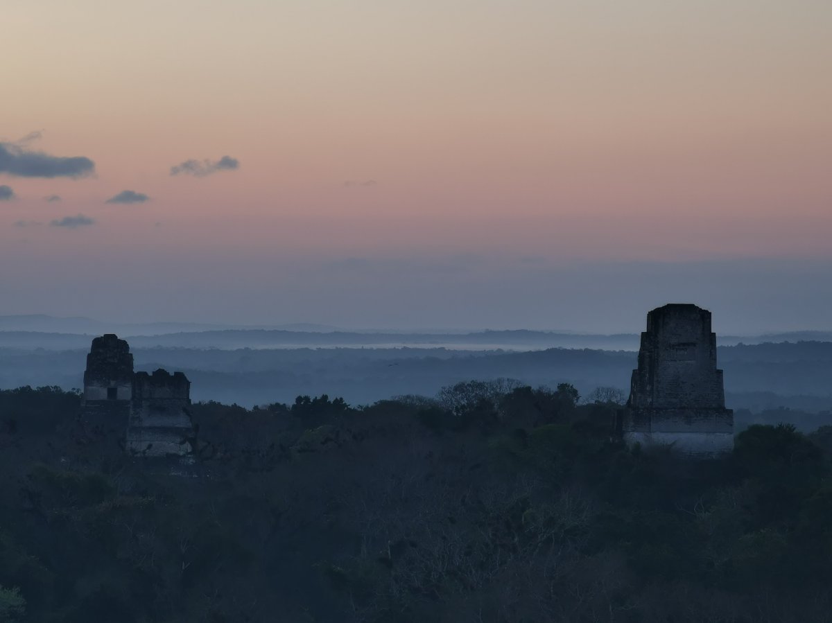 Sonnenaufgang in Tikal